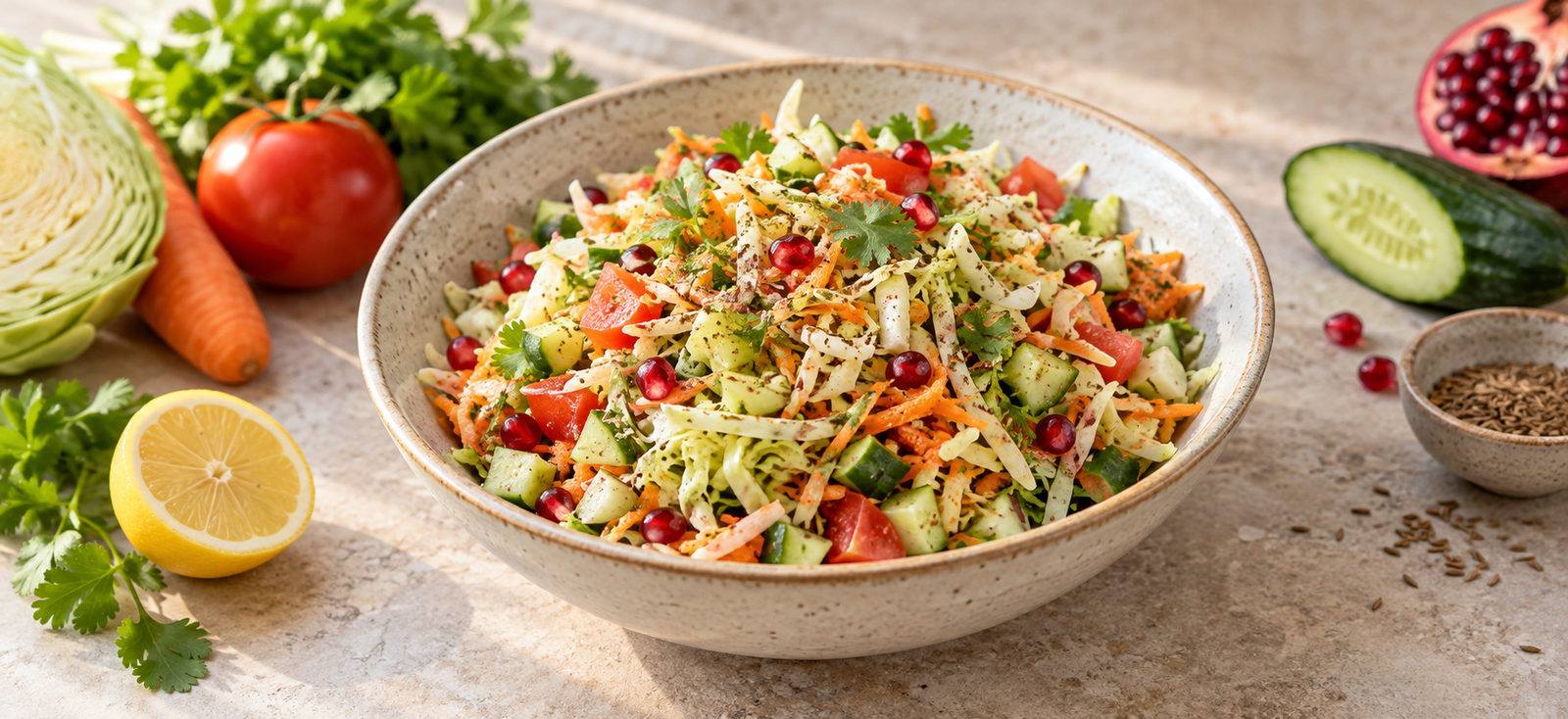 Classic Indian Cabbage Salad