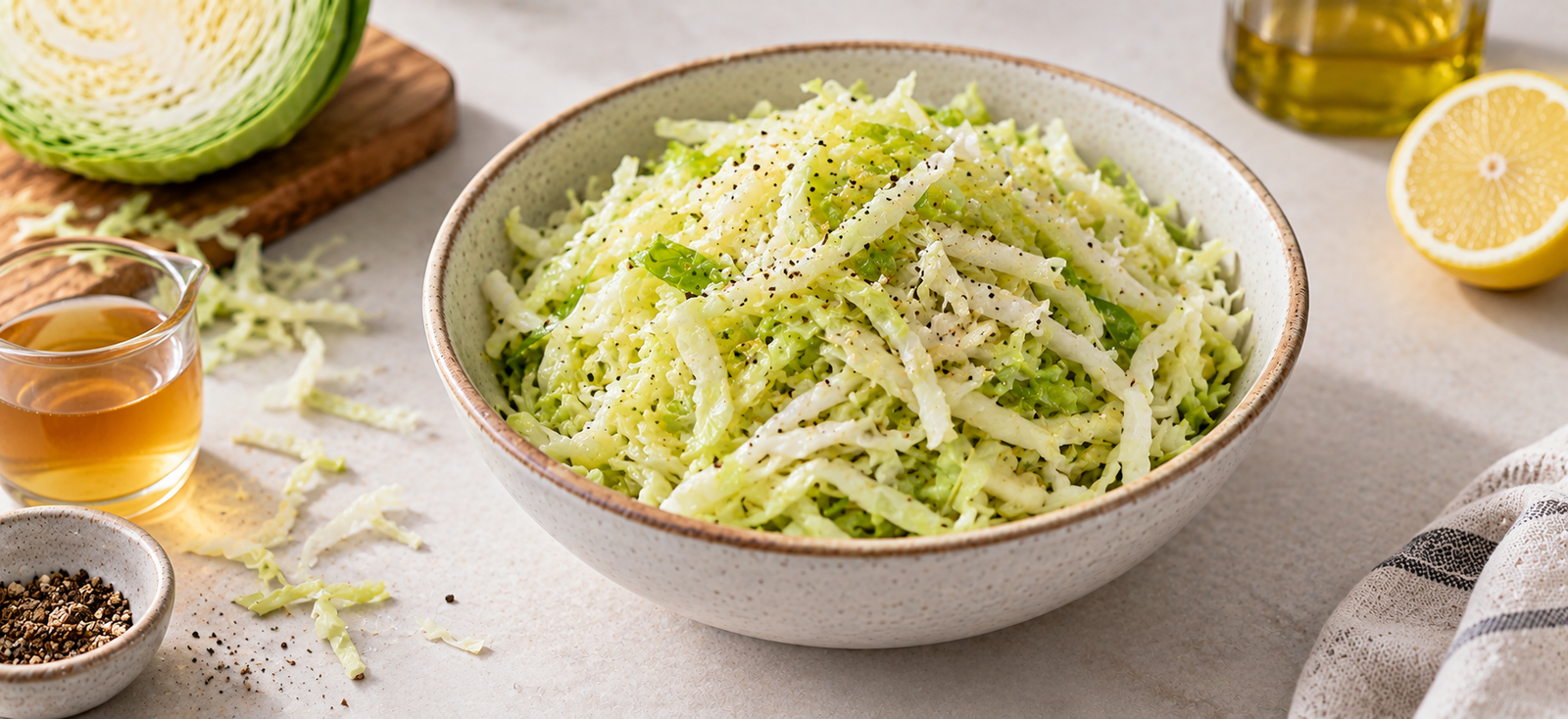 Simple Vinegar Cabbage Salad